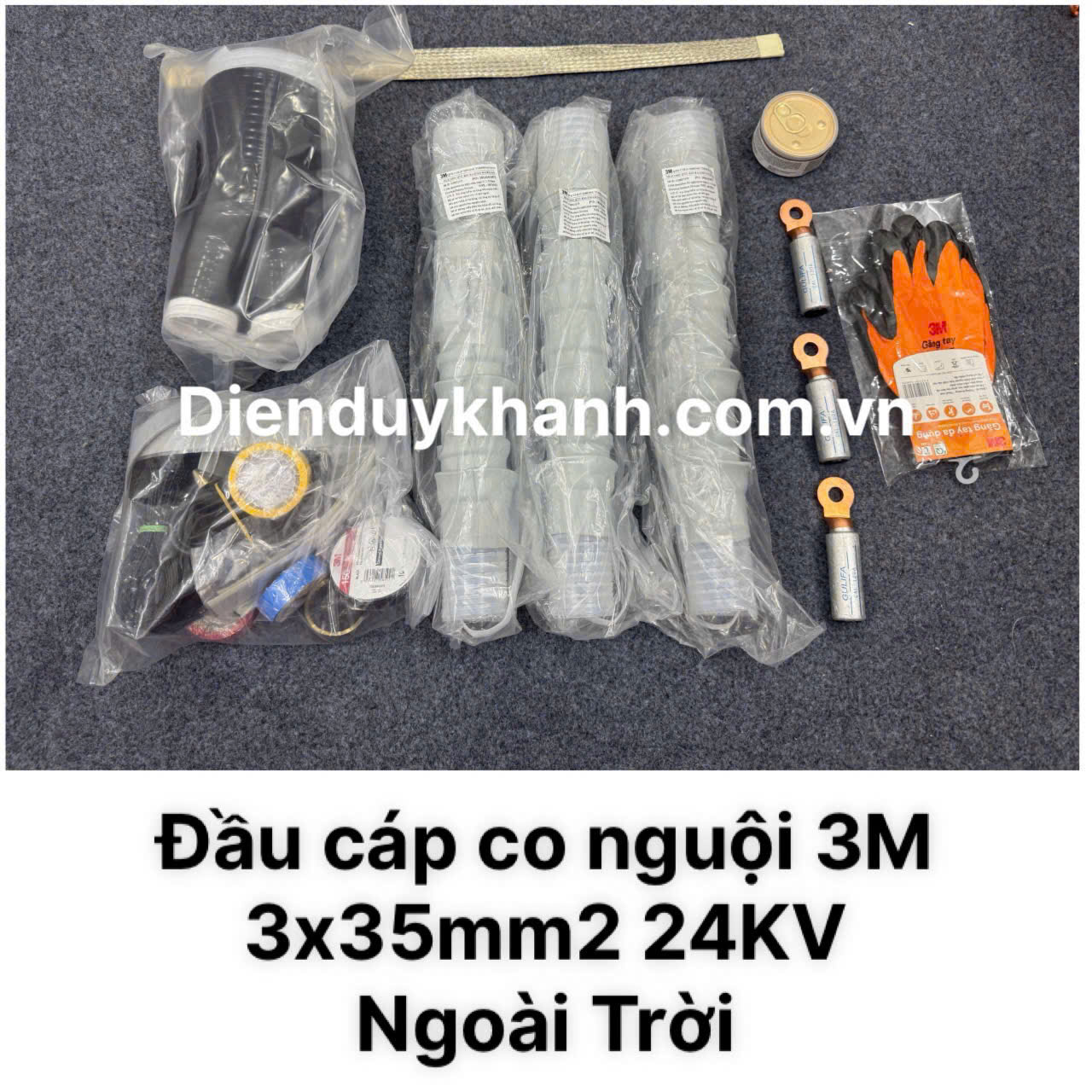 Đầu Cáp Co Nguội Trung Thế Ngoài Trời 24KV OD 3C QTII(J)6S-32-35 (3x35mm2)